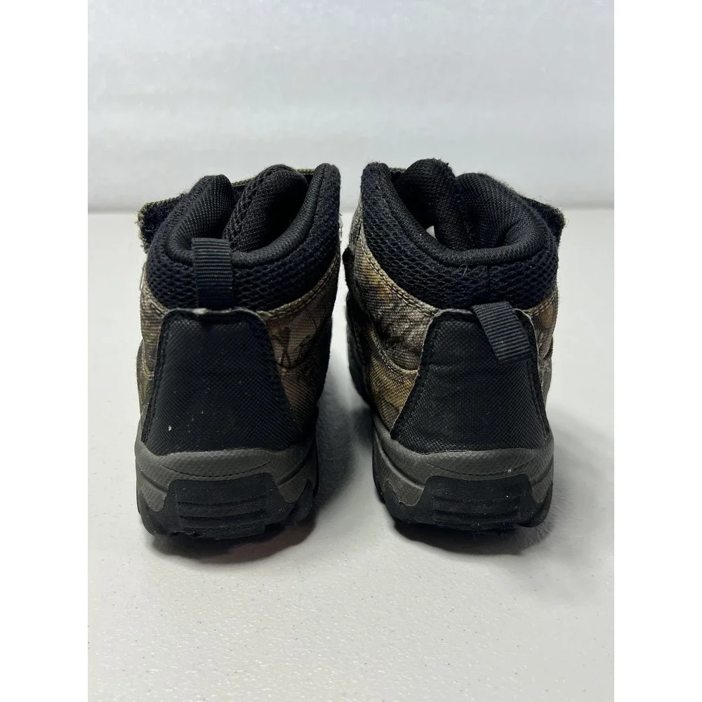 Camo Snow Boots Youth Size 11 Brown Hiking Hunting Outdoor Winter Trail‎